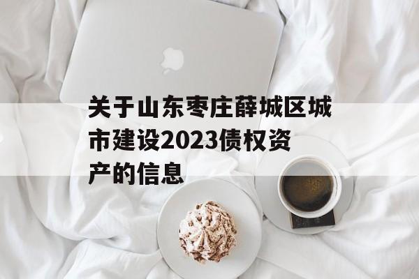 关于山东枣庄薛城区城市建设2023债权资产的信息